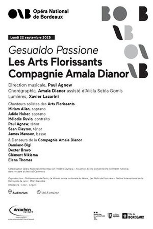 Amala Dianor and Les Arts Florissants: Gesualdo Passione @ Nuits de Fourvière 2026